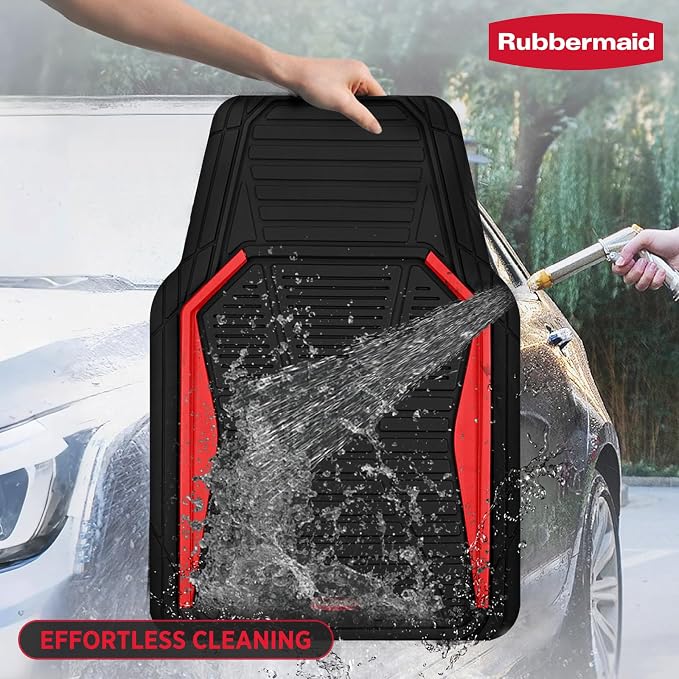 Rubbermaid Car Mat Full Set All-Weather Heavy-Duty 4 Pieces– Trim-to-Fit - Image 3