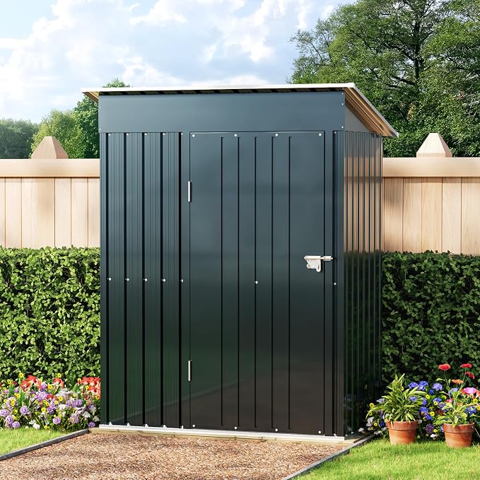 5X3X6.1FT Outdoor Steel Storage Shed - Image 7