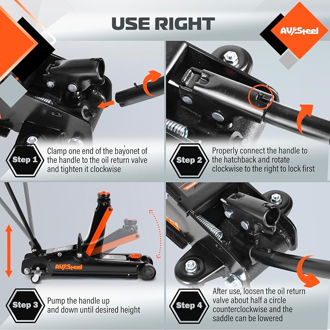 Floor Jack 2.5 Ton, Low Profile Floor Jack - Image 7