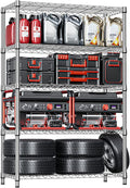 IZEUK 5-Tier Heavy Duty Metal Storage Shelving Unit, Adjustable Steel Wire Rack by Unknown