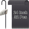 VVOKGO Rebar Stakes 24 Inch J Hook Heavy Duty Ground Anchors, 3/8 Inch Diameter by VVOKGO