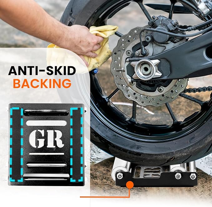 GRAND PITSTOP Motorcycle Roller Wheel Cleaning Stand - Image 3