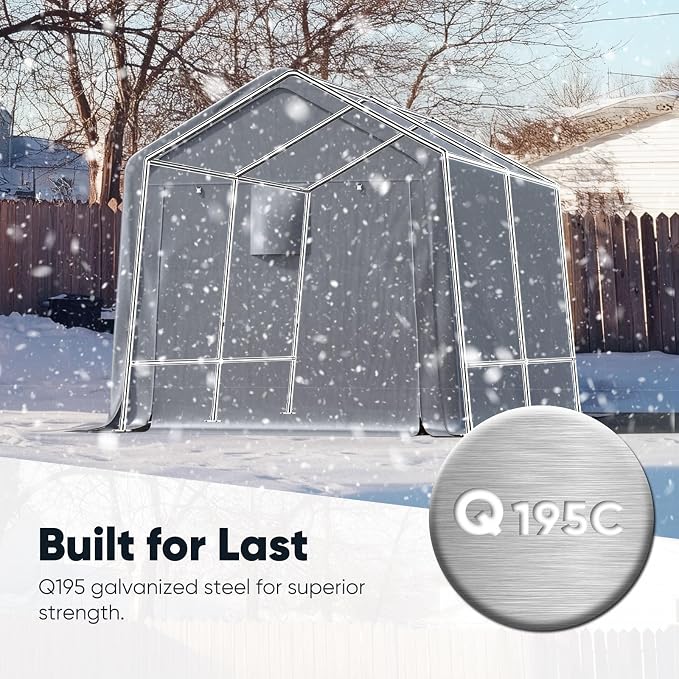 Quictent Heavy Duty 8x12FT Carport Shelter - Image 2