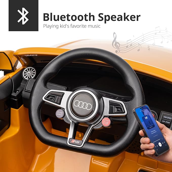 Electric Car for Kids, Licensed Audi 6V Kids Ride on Car Toy for Toddlers - Image 7