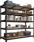 48" W x 24" D x 72" H Adjustable Garage Storage Shelves by BuxWellBang