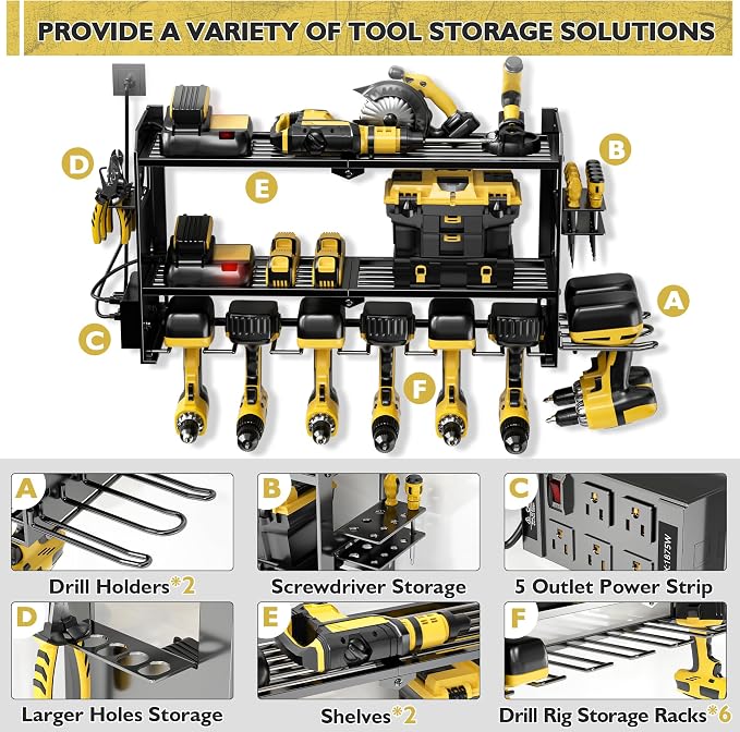 Power Tool Organizer Wall Mount - Image 3