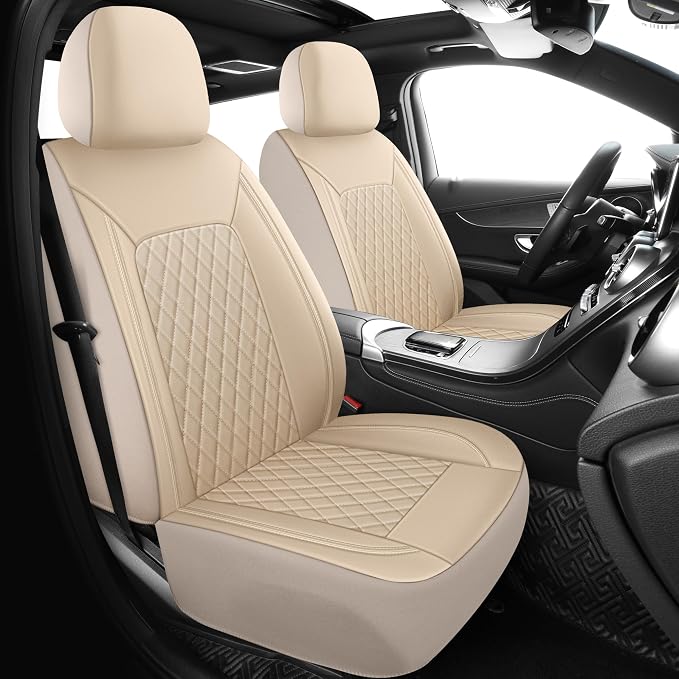Car Seat Covers, Breathable and Waterproof Leather Seat Covers, Luxury PU - Image 2