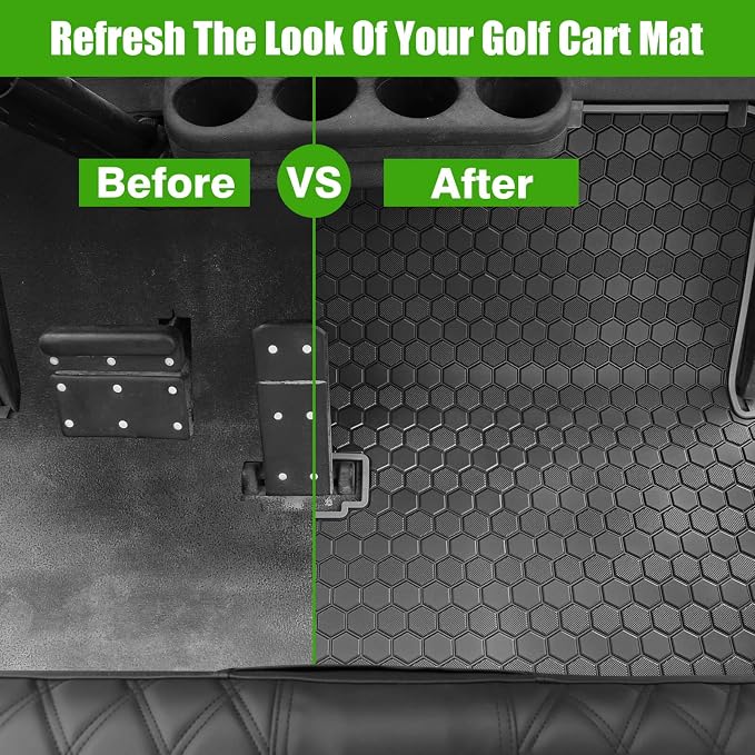 EZGO TXT Golf Cart Full Coverage Floor Liner Mat, fits EZGO TXT, Express S4 - Image 6