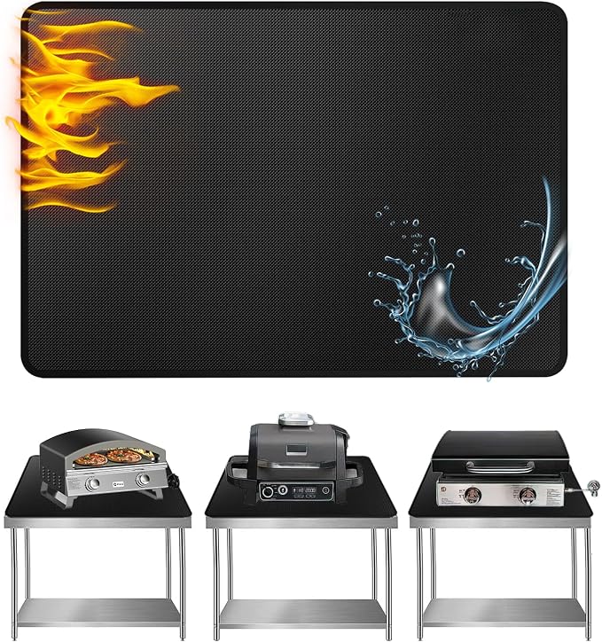 Heat Resistant Grill Mat, 24 x 31 inches Double-sided fireproof and waterproof by Unknown