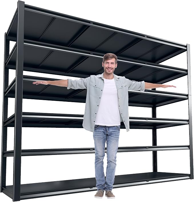 REIBII 84“H Garage Shelving Heavy Duty Storage Shelves 3500 LBS Adjustable by REIBII