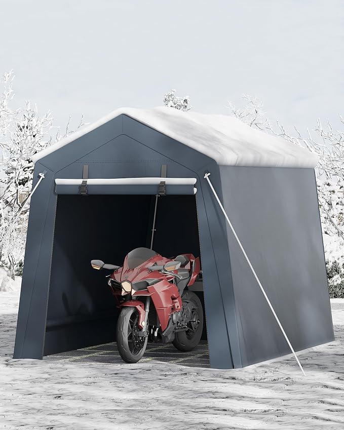 6x8 Ft Carport Heavy Duty Tent - Image 2