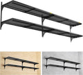 2-Pack 2 Tier 1.3x4ft Garage Shelving Wall Mounted, 800 lbs Load by Unknown