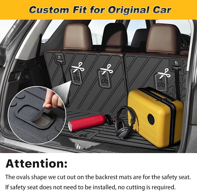 2025 Pilot Floor Mats & Cargo Liner & Backrest Mat Fit - Image 8
