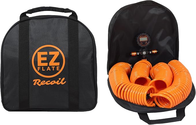 EZ FLATE 4 Tire Hose System | Heavy Duty | Truck or Car Tires | UTV Side By by EZFLATE
