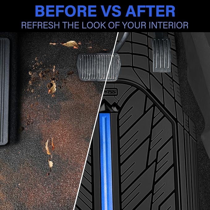 CAR PASS Metal Medium Rubber Floor Mats - Image 6