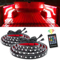 Nilight - TL-31 2PCS 60Inch RGB Truck Bed Light Strip Kit 180 LED RF Remote by Nilight