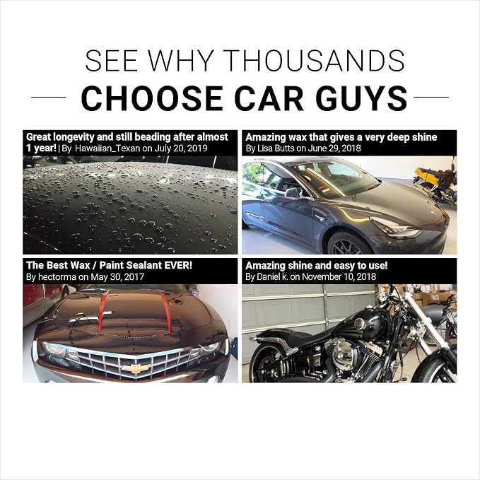 CAR GUYS Liquid Wax | Advanced Car Wax | Superior Protection - Image 6