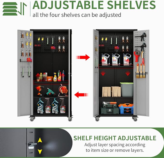 Metal Garage Storage Cabinet - Image 6