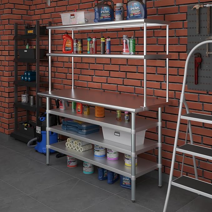 Amgood 24" x 60" Stainless Steel Work Table - Image 7