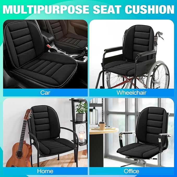 MYFAMIREA Car Seat Cushion and Lumbar Support Pillow 1.2'' Thick Memory Foam - Image 4