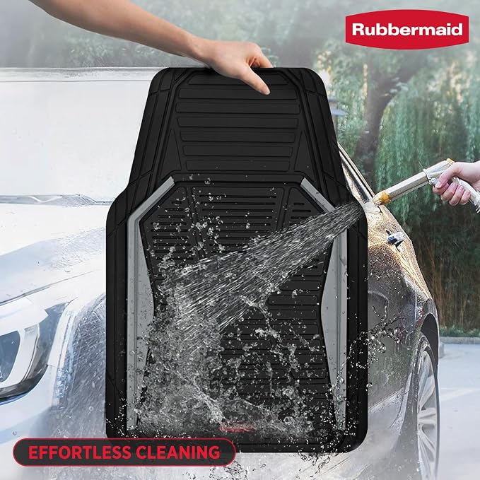 Rubbermaid Car Mat Full Set All-Weather Heavy-Duty 4 Pieces– Trim-to-Fit - Image 3