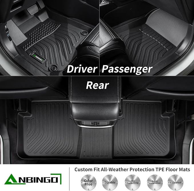 ANBINGO®Floor Mats Fit for Audi Q5/SQ5 2018-2025, All Weather Car Mat Rug for - Image 2