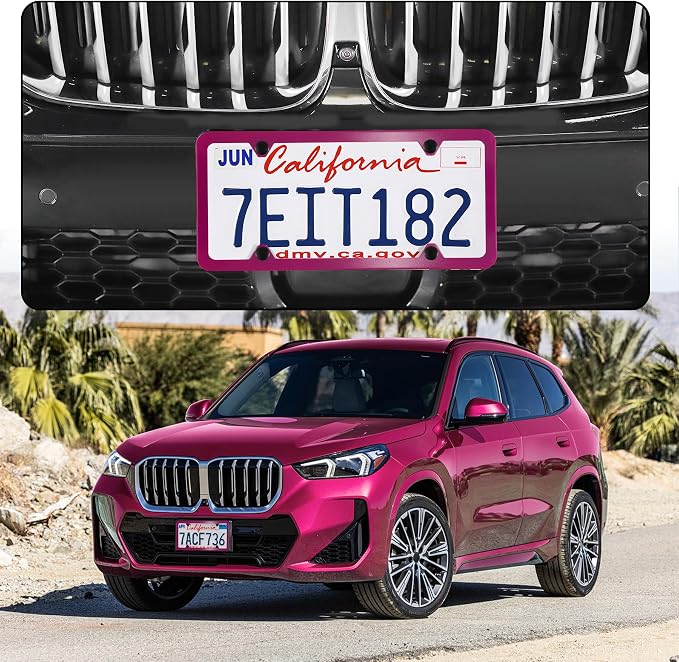 LivTee 4 Holes Stainless Steel License Plate Frames, Automotive Exterior - Image 2