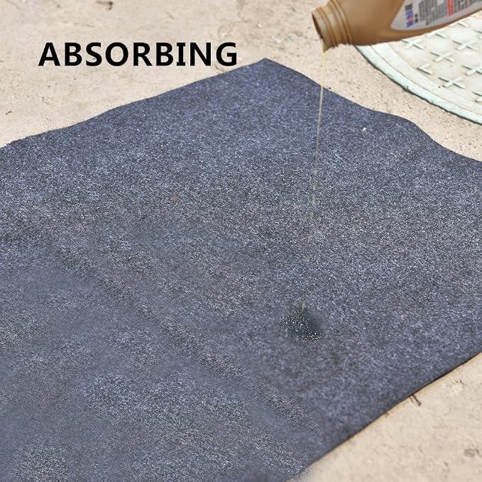 Garage Floor Mat, Absorbent Fabric, Anti-slip and Waterproof Backing, Garage - Image 4