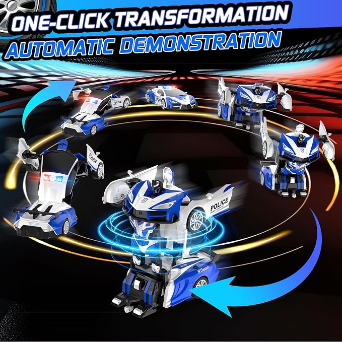 Remote Control Car for Boys 4-7, 2.4GHz RC Car 1:18 Scale, One-Button - Image 3