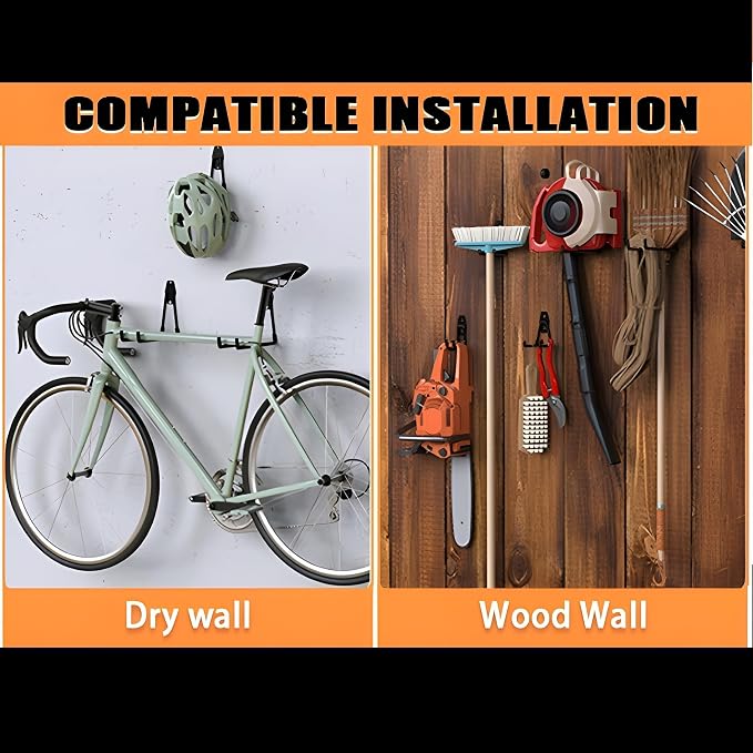 32 Pack Garage Hooks Heavy Duty, Utility Steel Wall Mount - Image 6