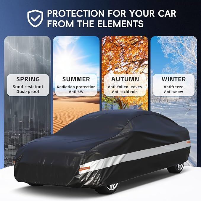 10 Layers Car Cover Custom Fit for BMW Z4 E85, Waterproof All Weather for - Image 5