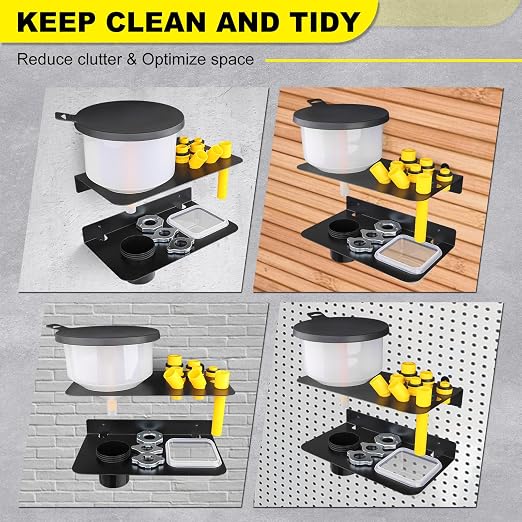 Coolant Funnel Kit Holder Storage Rack Includes 2 Plastic Removable Drip Cups - Image 7