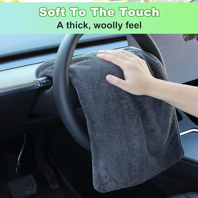 JOYMOOP Car Dry Towel, Quick Drying, Medium Size, Microfiber Cleaning Cloth - Image 5