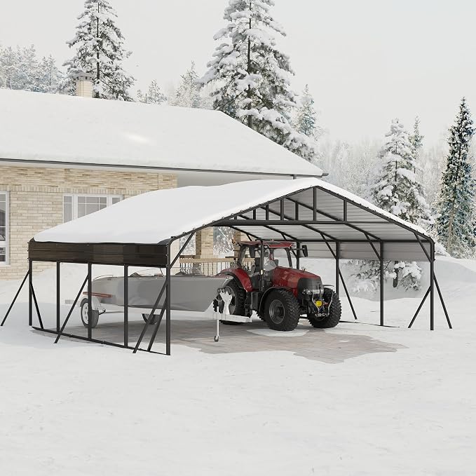20x20 FT Metal Carport, Garage - Image 8
