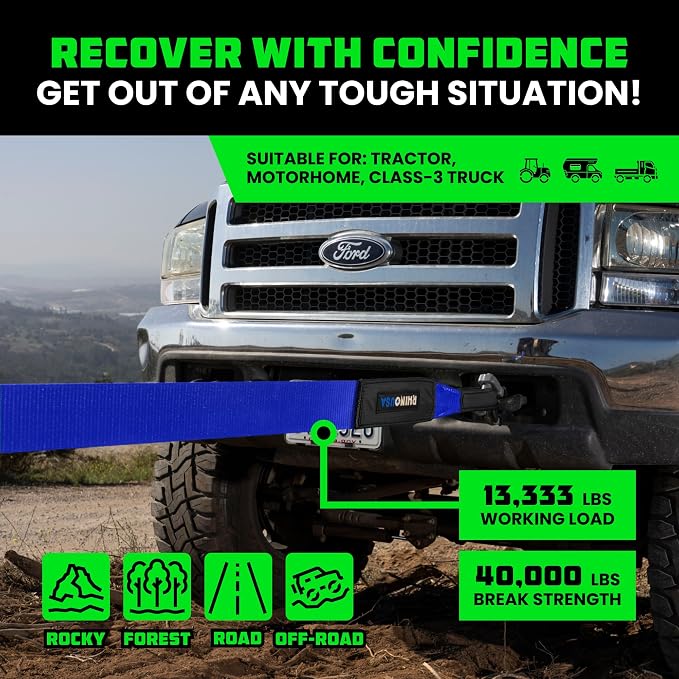 Rhino USA Recovery Tow Strap - Image 4