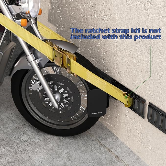 4 Pack E-Track Dirt Bike Wheel Chock Supports tire up to 6", Heavy Duty 10 - Image 5