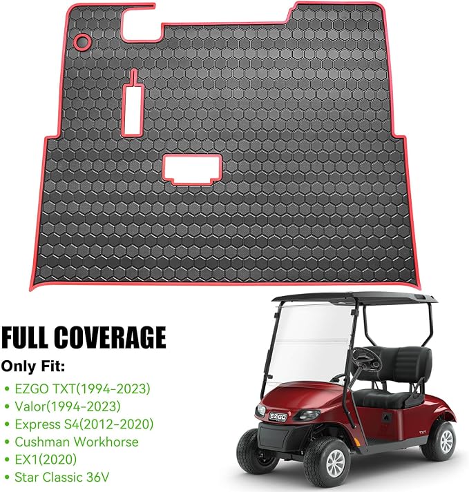 EZGO TXT Golf Cart Full Coverage Floor Liner Mat, fits EZGO TXT, Express S4 - Image 2
