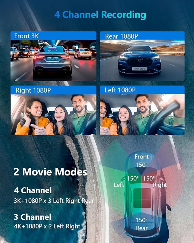 AI Dash Cam Front Rear Inside - Image 5