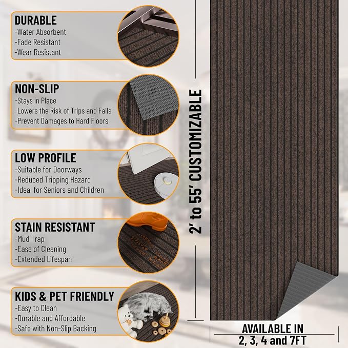 Ottomanson Mud Mat 2' x 2' Entryway Rug - Image 3