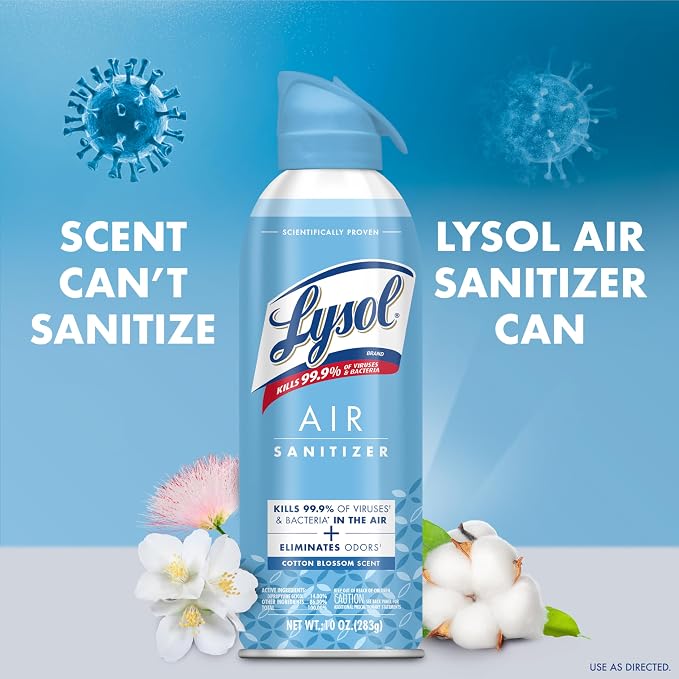 Lysol Air Sanitizer Spray with Odor Eliminator - Image 2