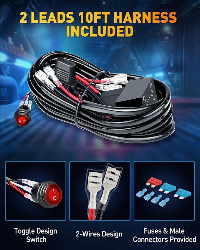NAOEVO 7 Inch LED Light Bar, 240W 24, 000LM Offroad Fog/Driving Lights LED Pods - Image 7