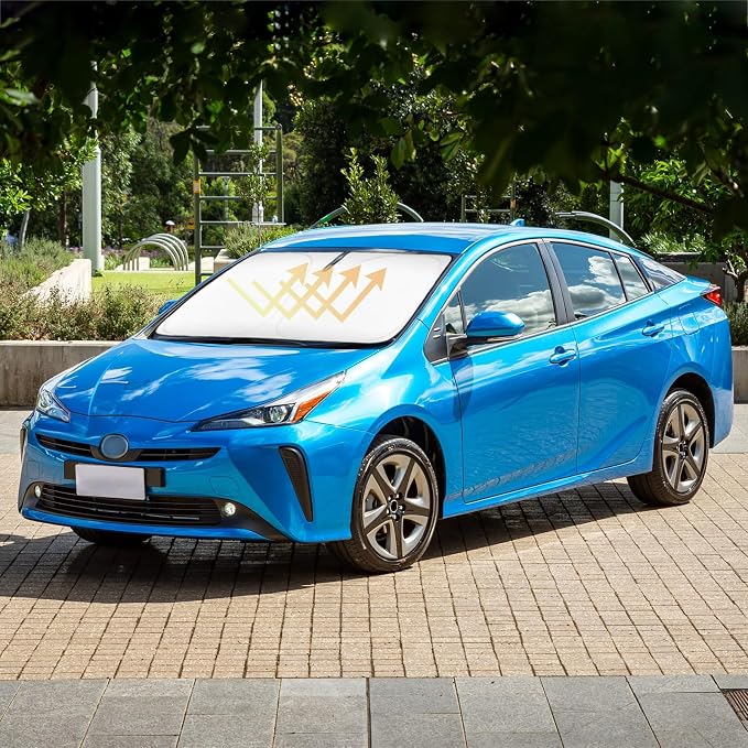 Sun Shade for Prius Hatchback Windshield Sunshades Cover Custom Fit 2010-2020 by SLOGENTO