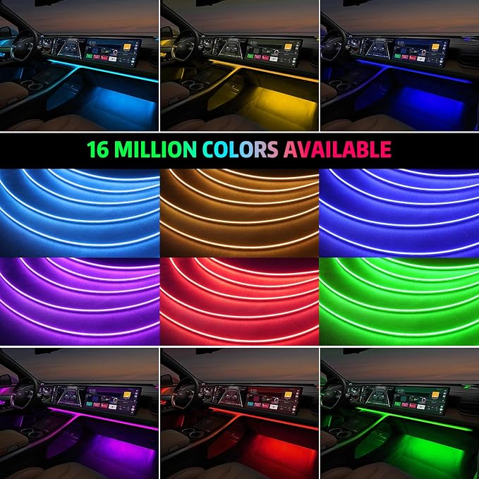 Acrylic Interior Car Lights, AMKI Car LED Strip Light - Image 3