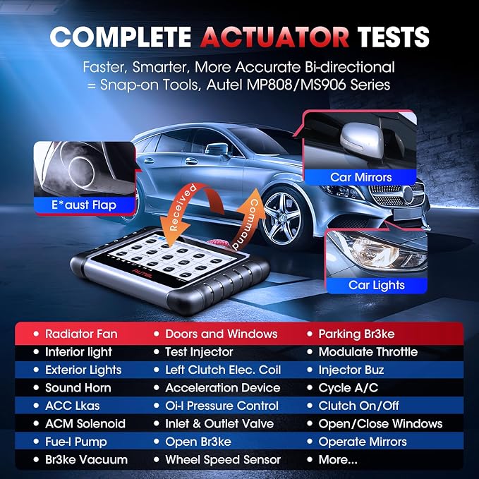 Autel Scanner MaxiCOM MK808S: 2025 Bidirectional Tool as MK808BT Pro MX808S - Image 3