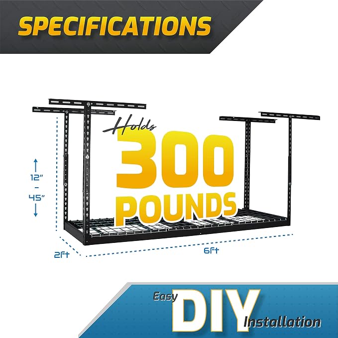 MonsterRAX - 2x6 Overhead Storage Rack - Image 4