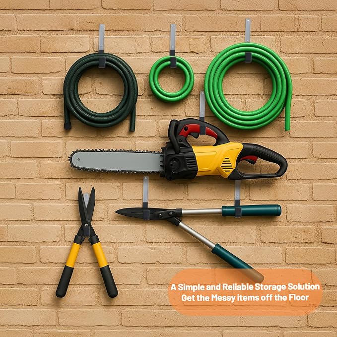 Heavy Duty Garage Hooks 8-Pack Wall Mount Storage Hooks - Image 5