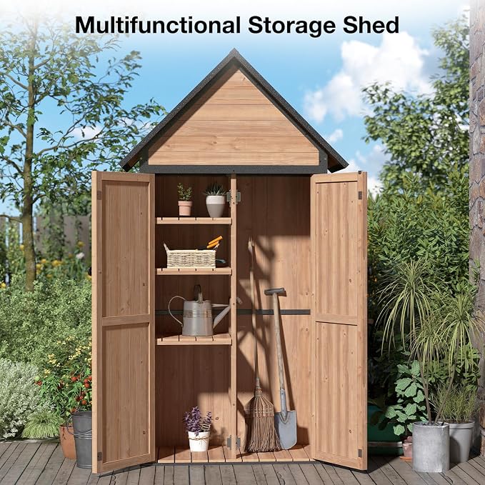 Outdoor Storage Shed with Sloped Roof - Image 6
