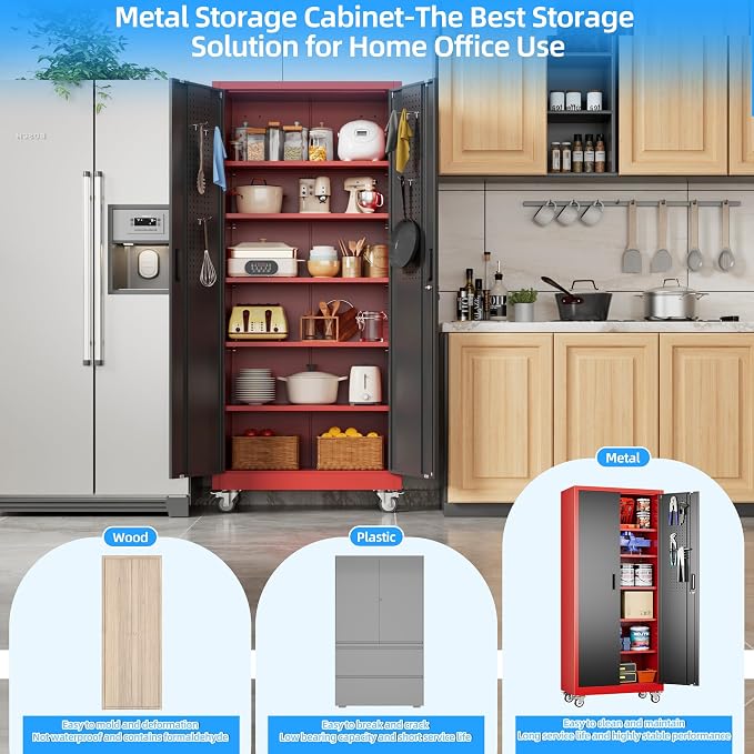 71" H×32" W×16" D Garage Storage Cabinet - Image 6