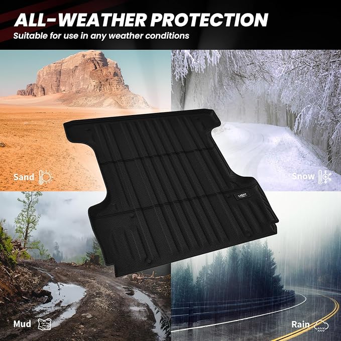 LASFIT Bed Mat for Toyota Tundra 2007-2021 Truck Bed Mat All Weather 5.5 FT Bed - Image 5
