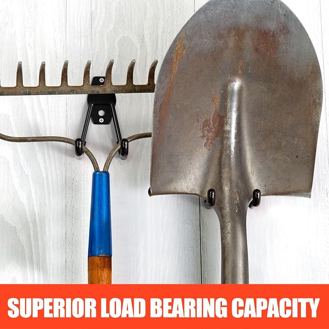 2 Pack Garage Hooks with Anti-Slip Coating Heavy Duty Wall Mount Hooks - Image 7